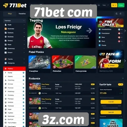 Análise da interface do usuário no 71bet com